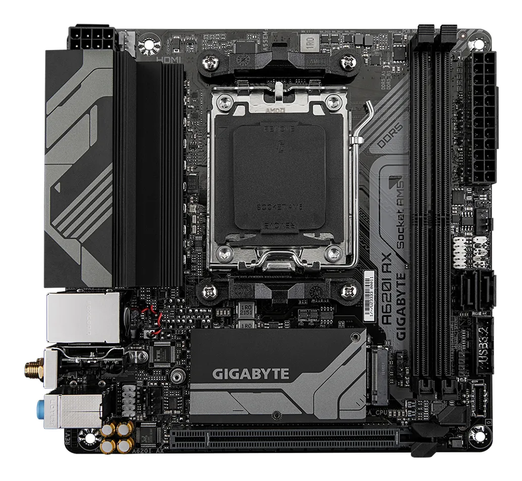 ITX DDR5 AM5 AMD AX A620I Gigabyte Mini-ITX/AM5 AX A620I 【交渉OK・美品】GIGABYTE Motherboard Alley Silicon - マザーボード